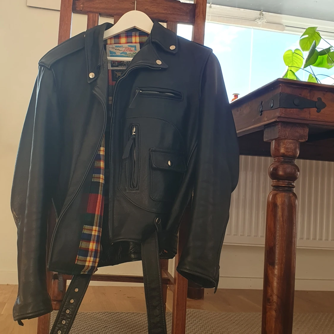 Exklusiv läderjacka från Aero leather. 