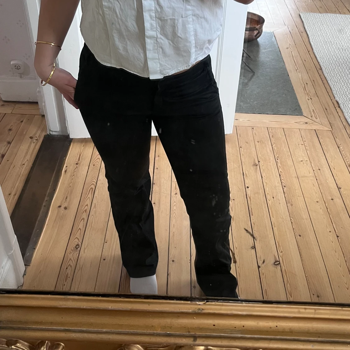 Lågmidjade kostymbyxor