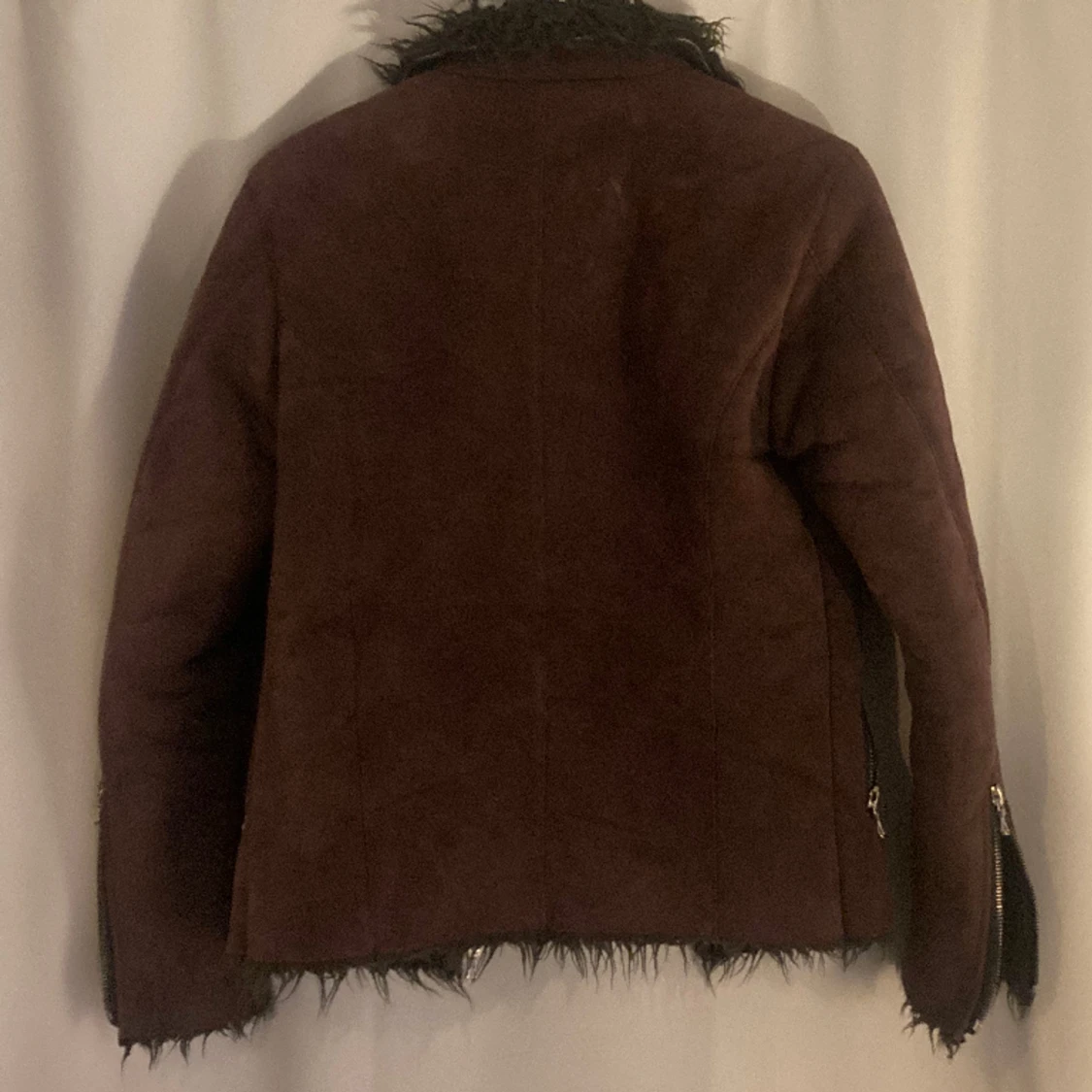 Japansk Y2K Mocha Biker Jacka - 90