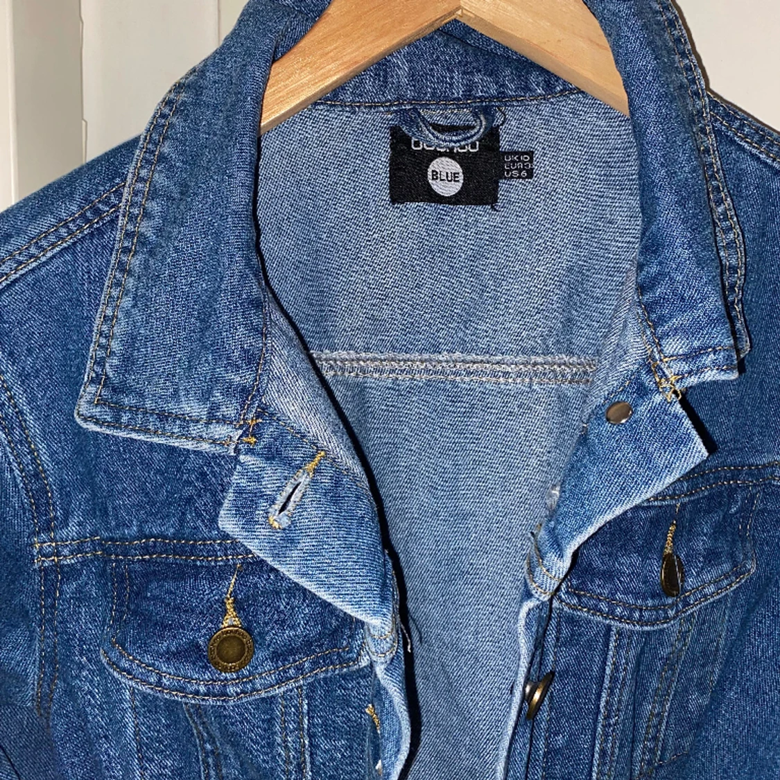 Lång denim jacka - 90