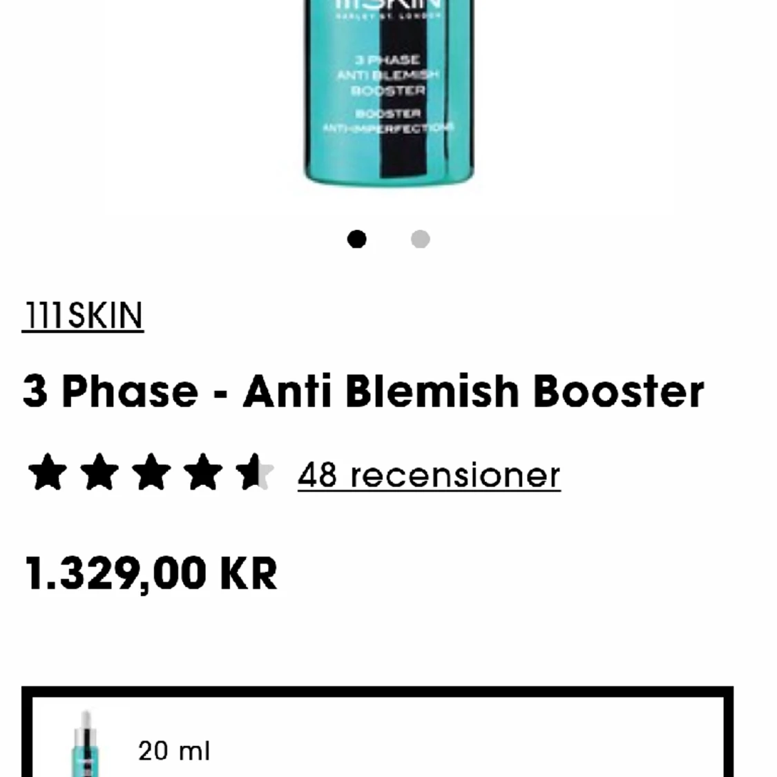 111Skin  Blemish/Fukt Serum  - 90