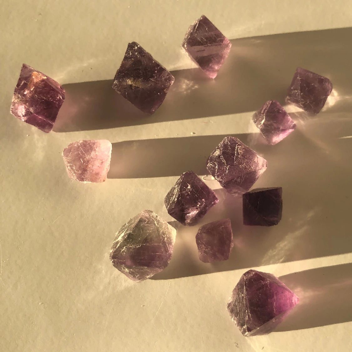 Flouritoktahedrar  - 90