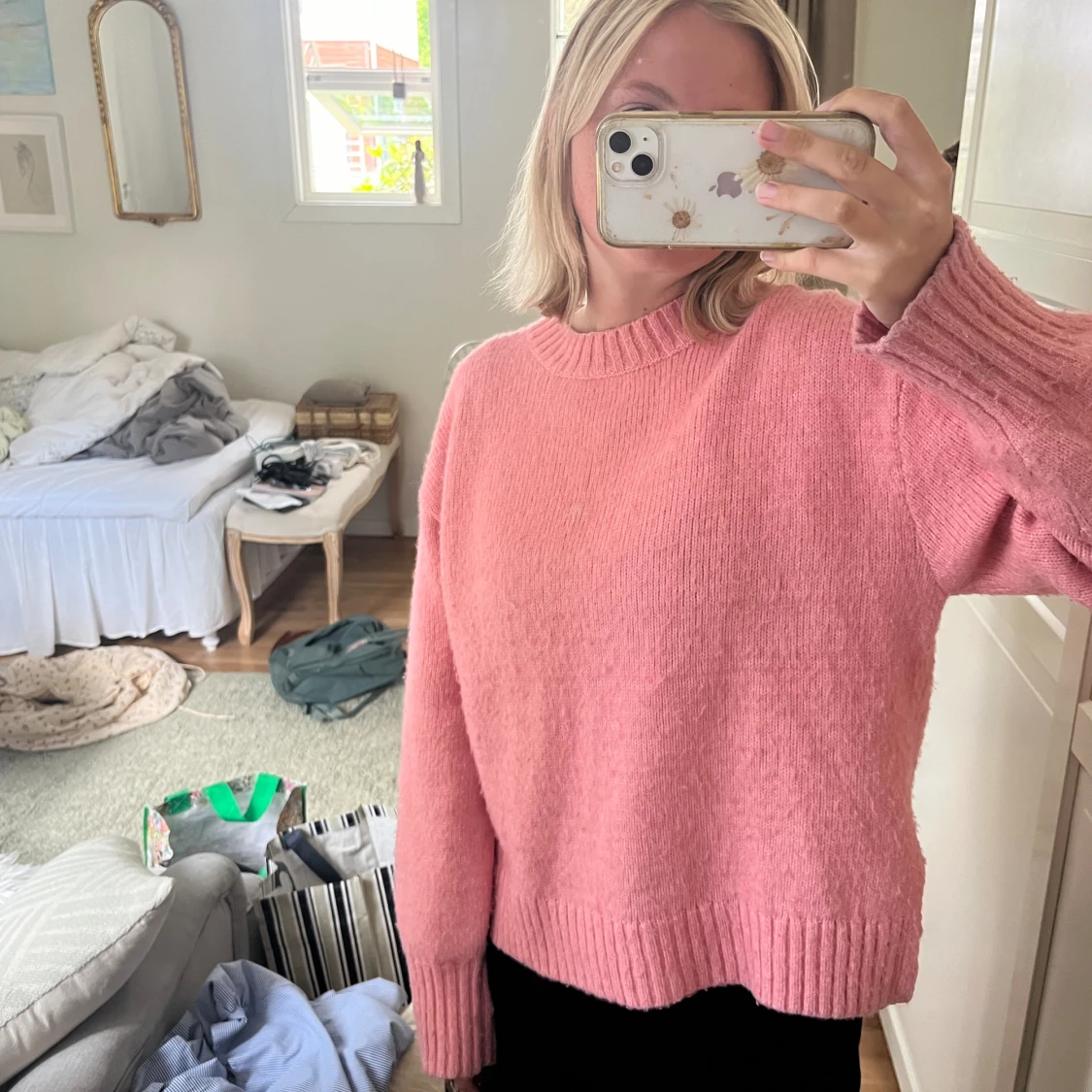 Supersöt rosa tröja 