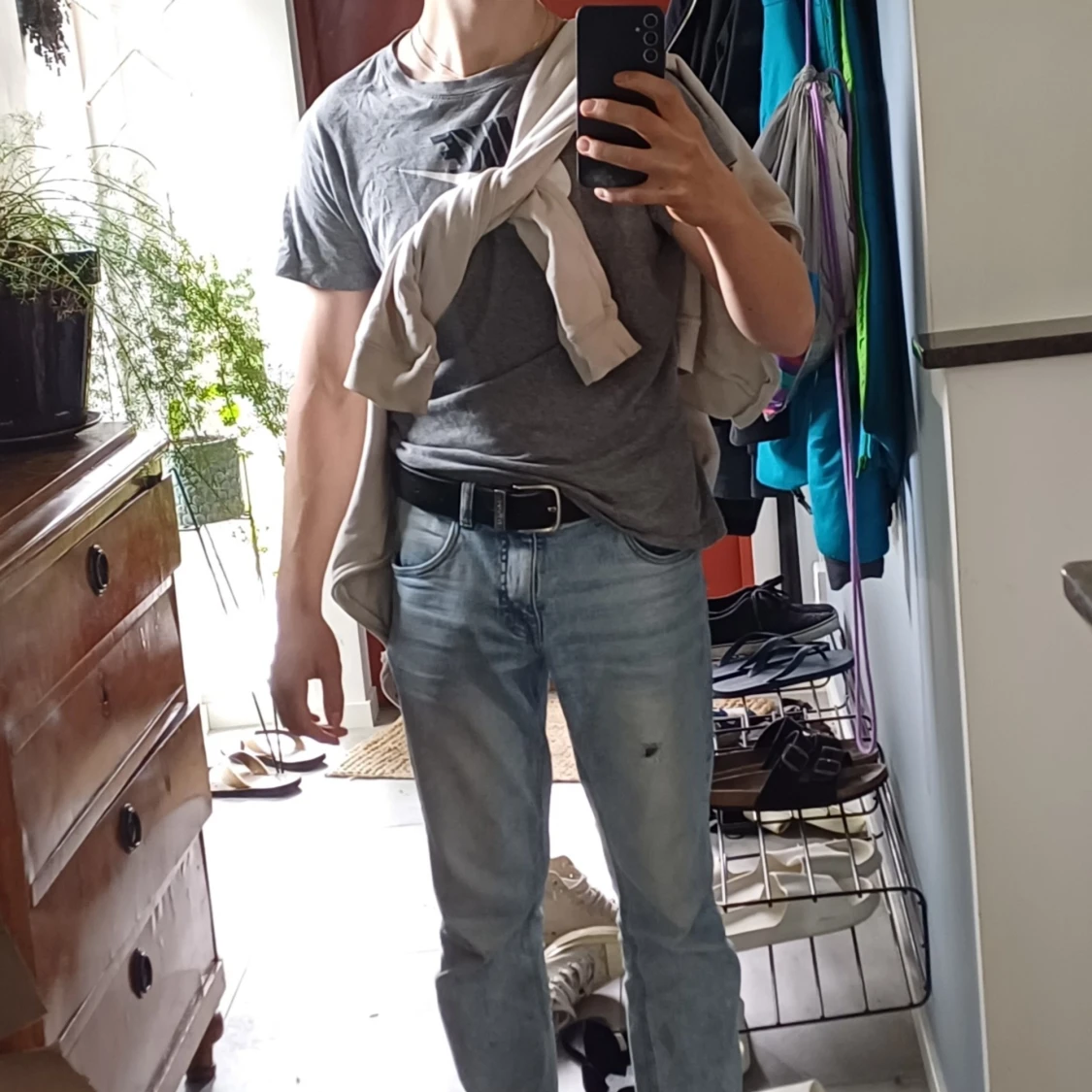 Grå nike tshirt - 90