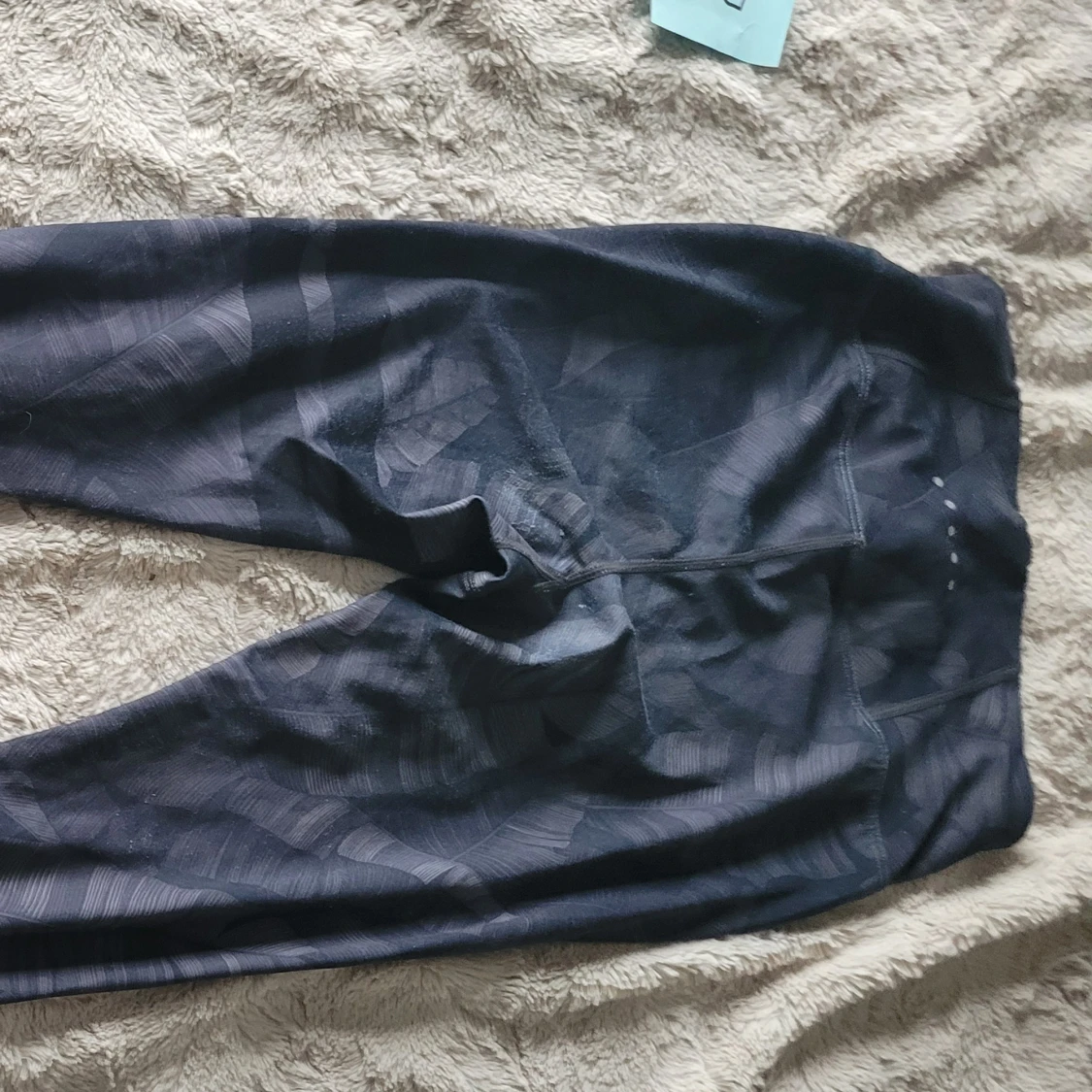 Mönstrade mörkblå strongertights  - 91