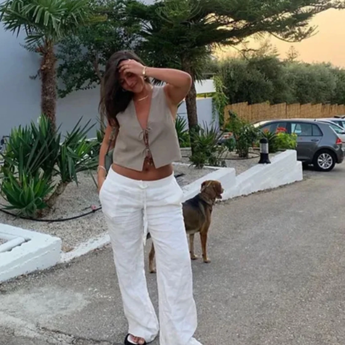 Alobha linnebyxor  - 90