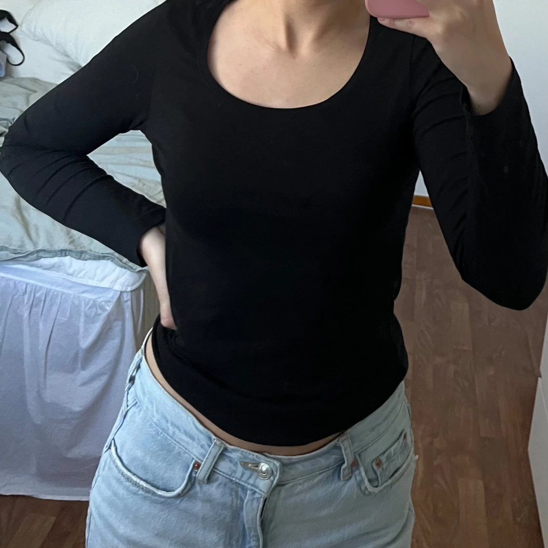 Långärmad bas-topp - 91