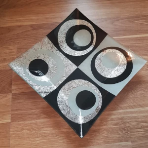 Glas fatt för ljus lr frukt - Glas fatt för ljus lr frukt Mått ca 20cm Höd ca 6cm