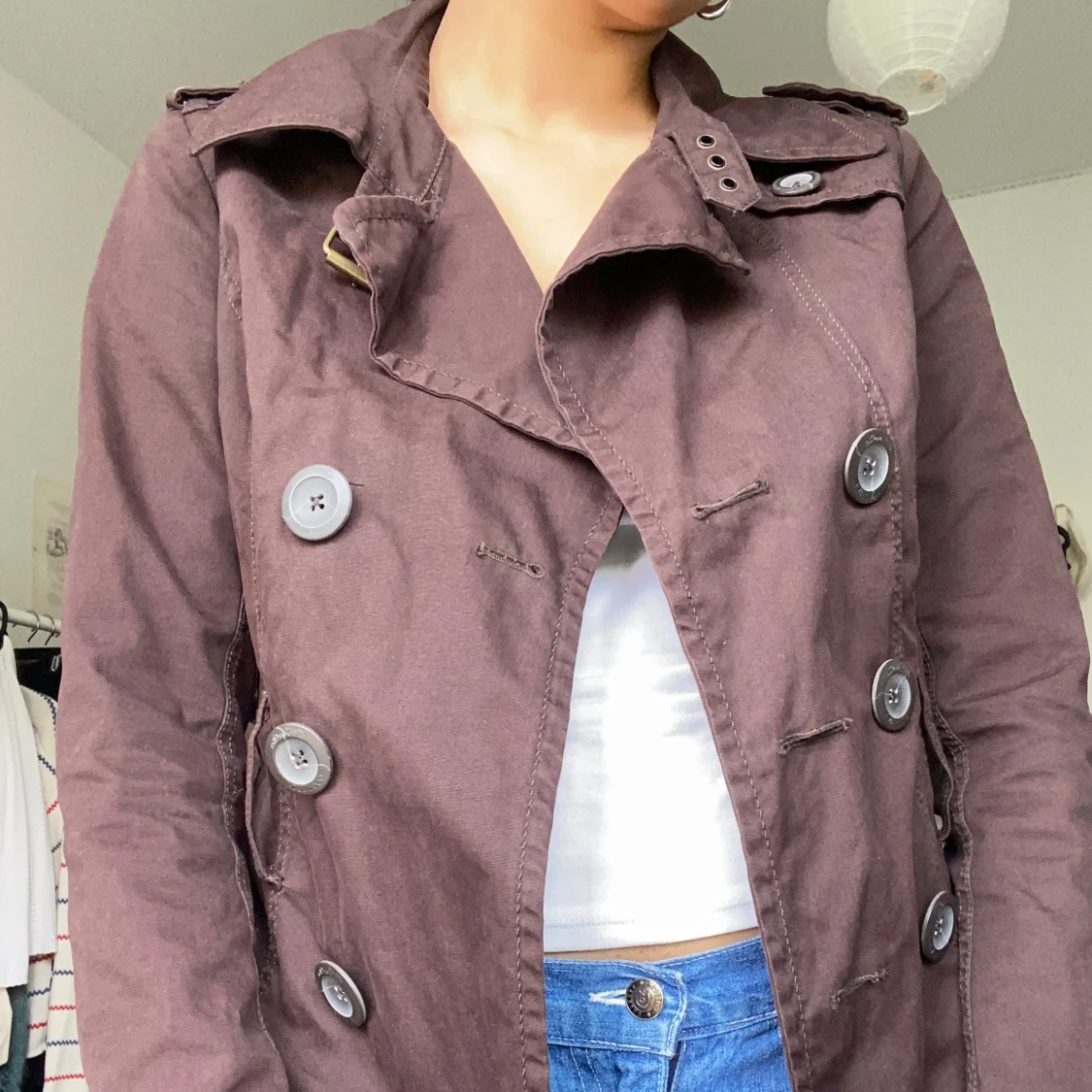 Brun croppad kappa - 91