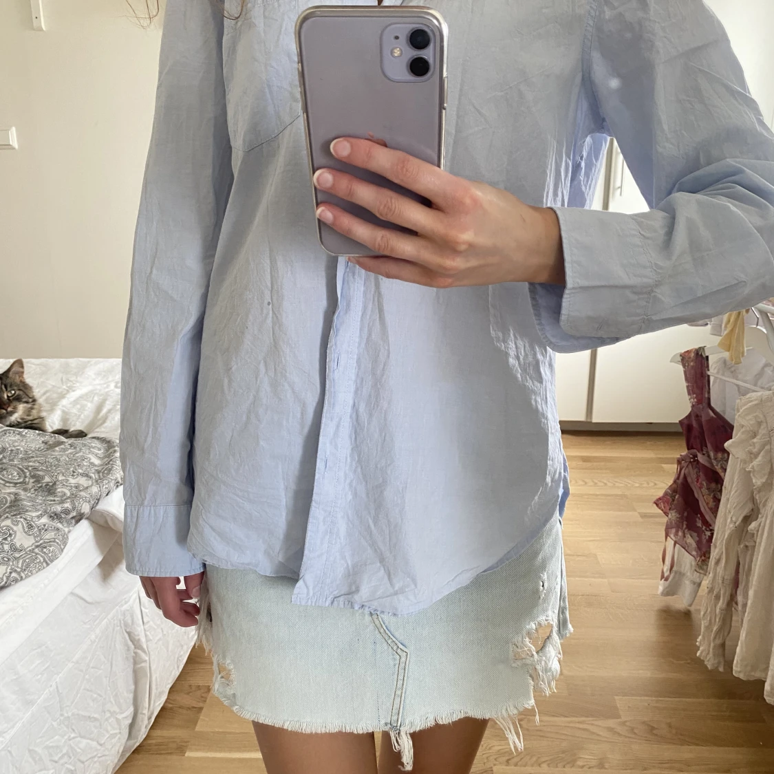 Oversized blå skjorta! - 90