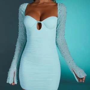 Oh Polly klänning S - Säljer denna fina klänning köpt från Oh Polly i storlek S (färg=Aqua) Helt ny, aldrig använd. Original pris: 796 kr