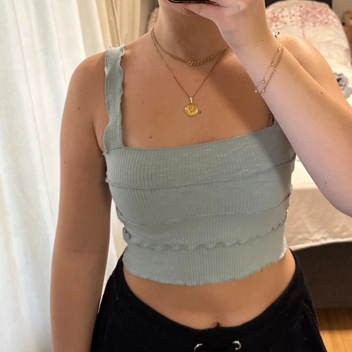 Ljus blå croptop - 90