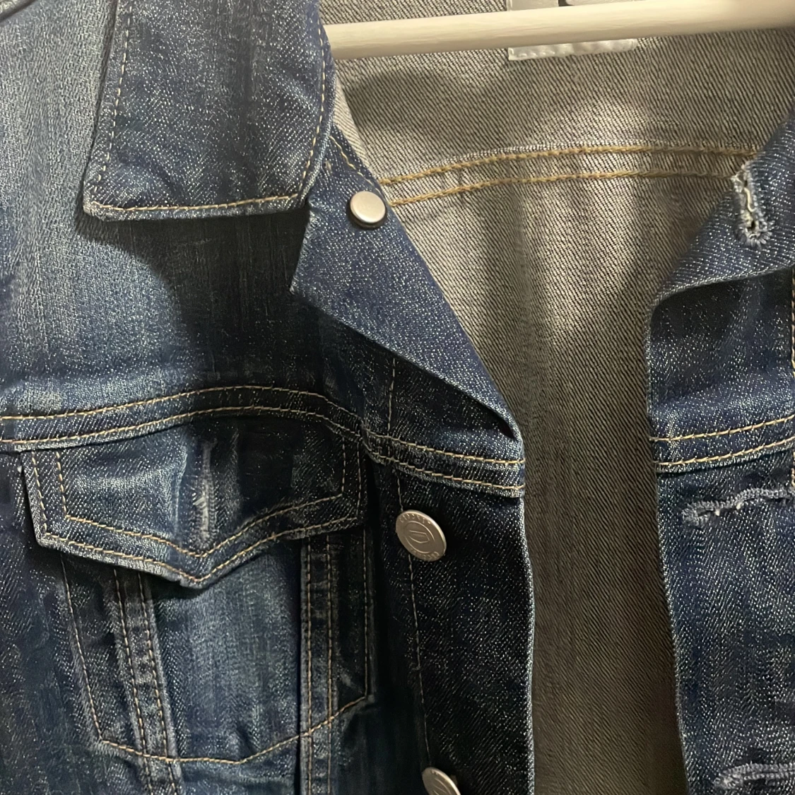 Mörkblå jeans jacka  - 91
