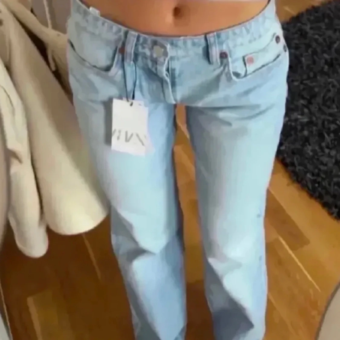 Zara low waist byxor