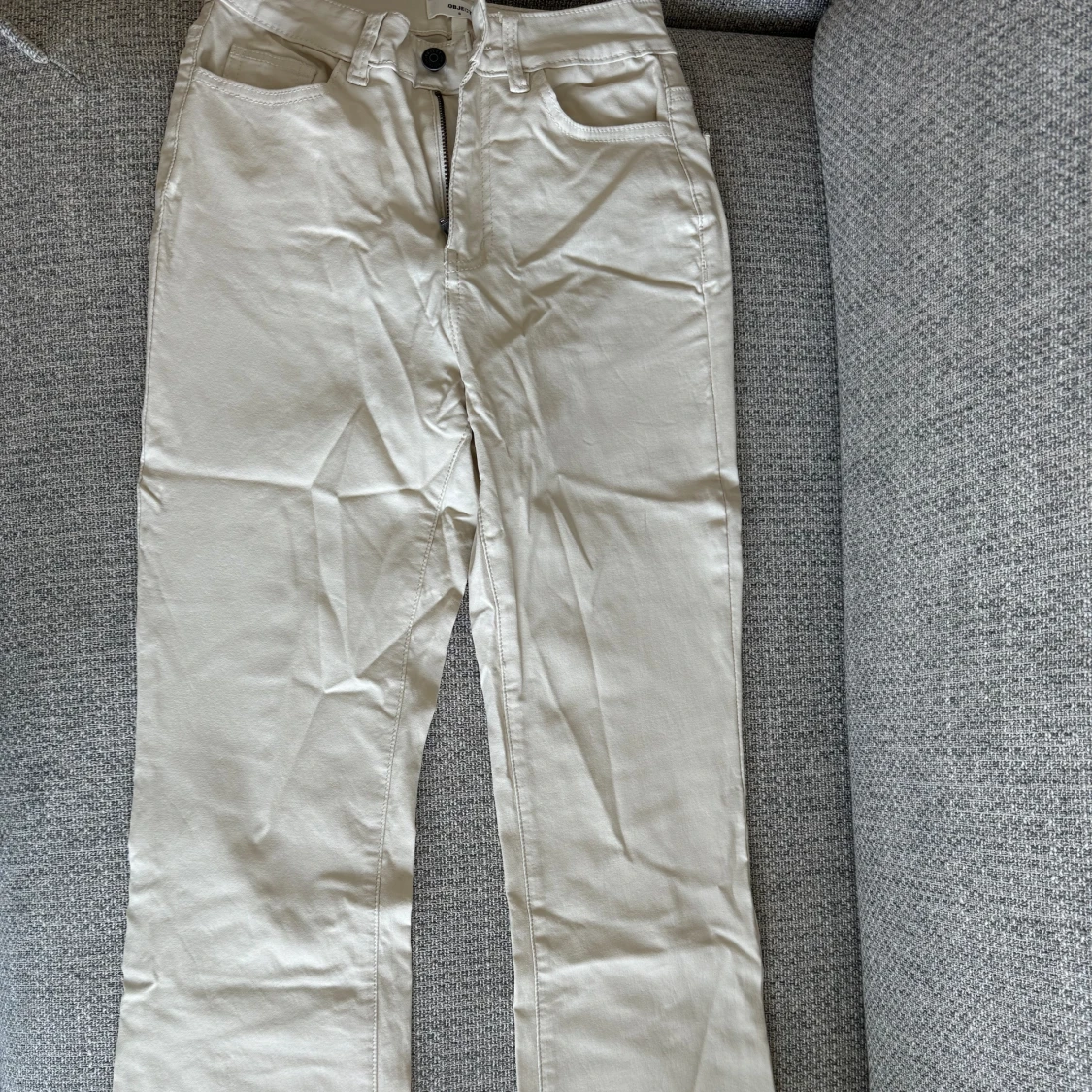 Beige lackbyxor - 91