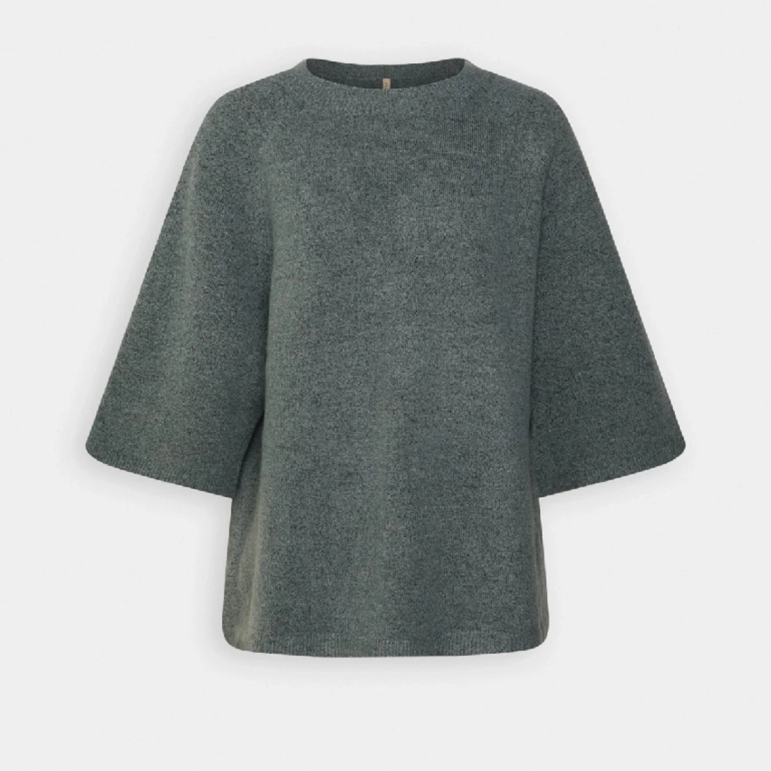 Stickad tröja - light slate melange - 91