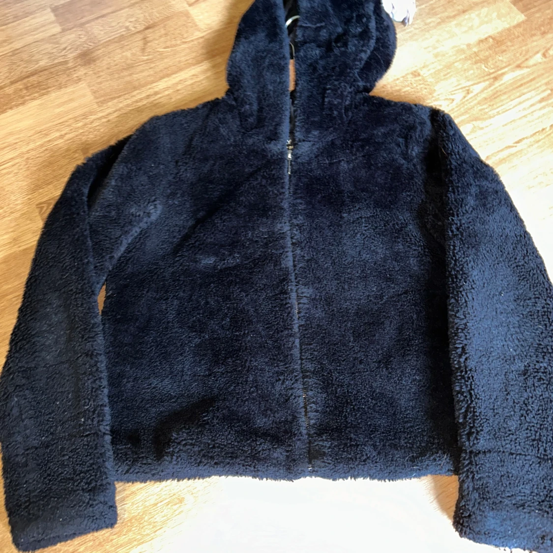 Svart Teddy jacka  - 90