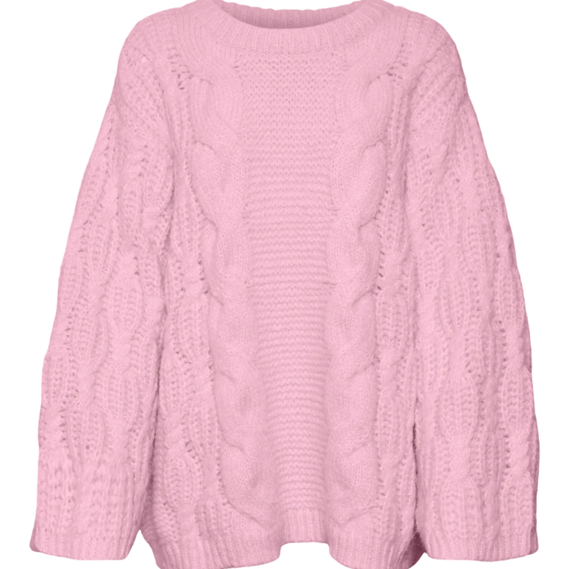Rosa stickad tröja - 90