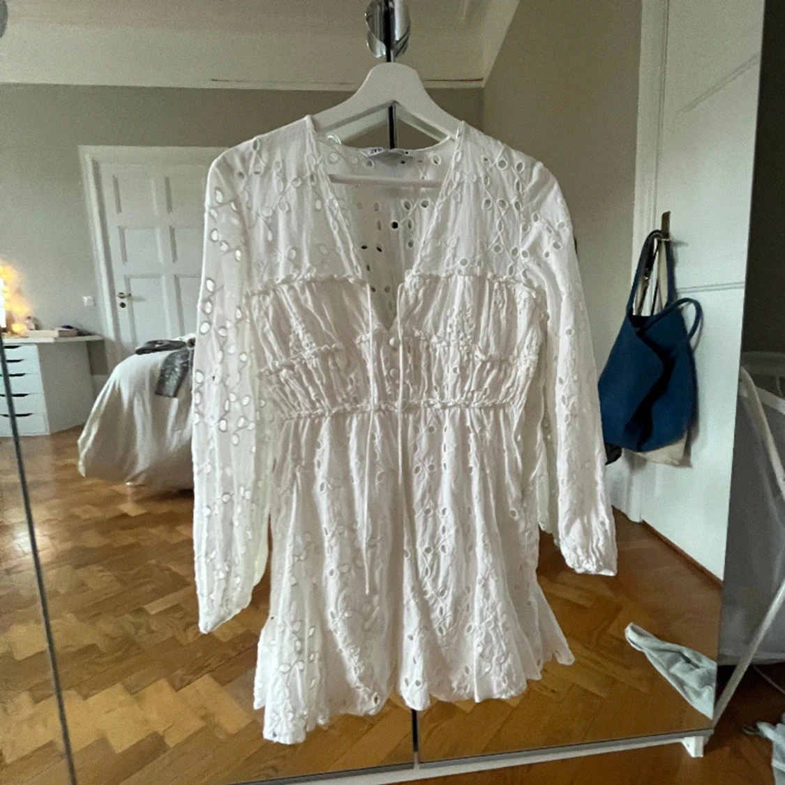 Vit zara klänning  - 90