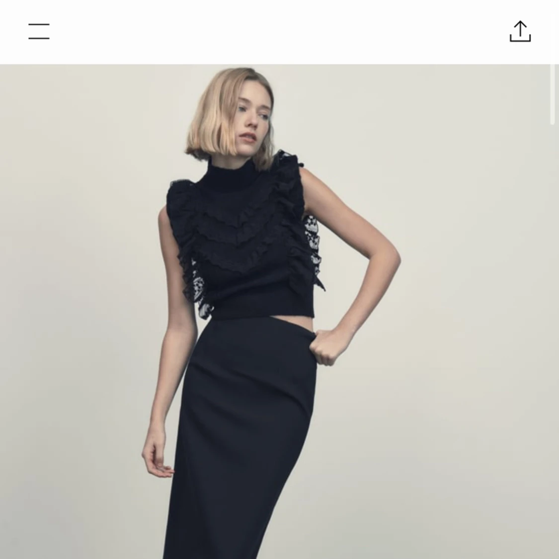 Svart topp från Zara - 90