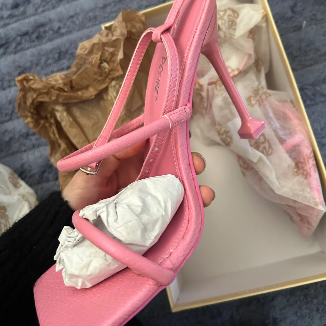 Super fina rosa sommar klackskor  - 90