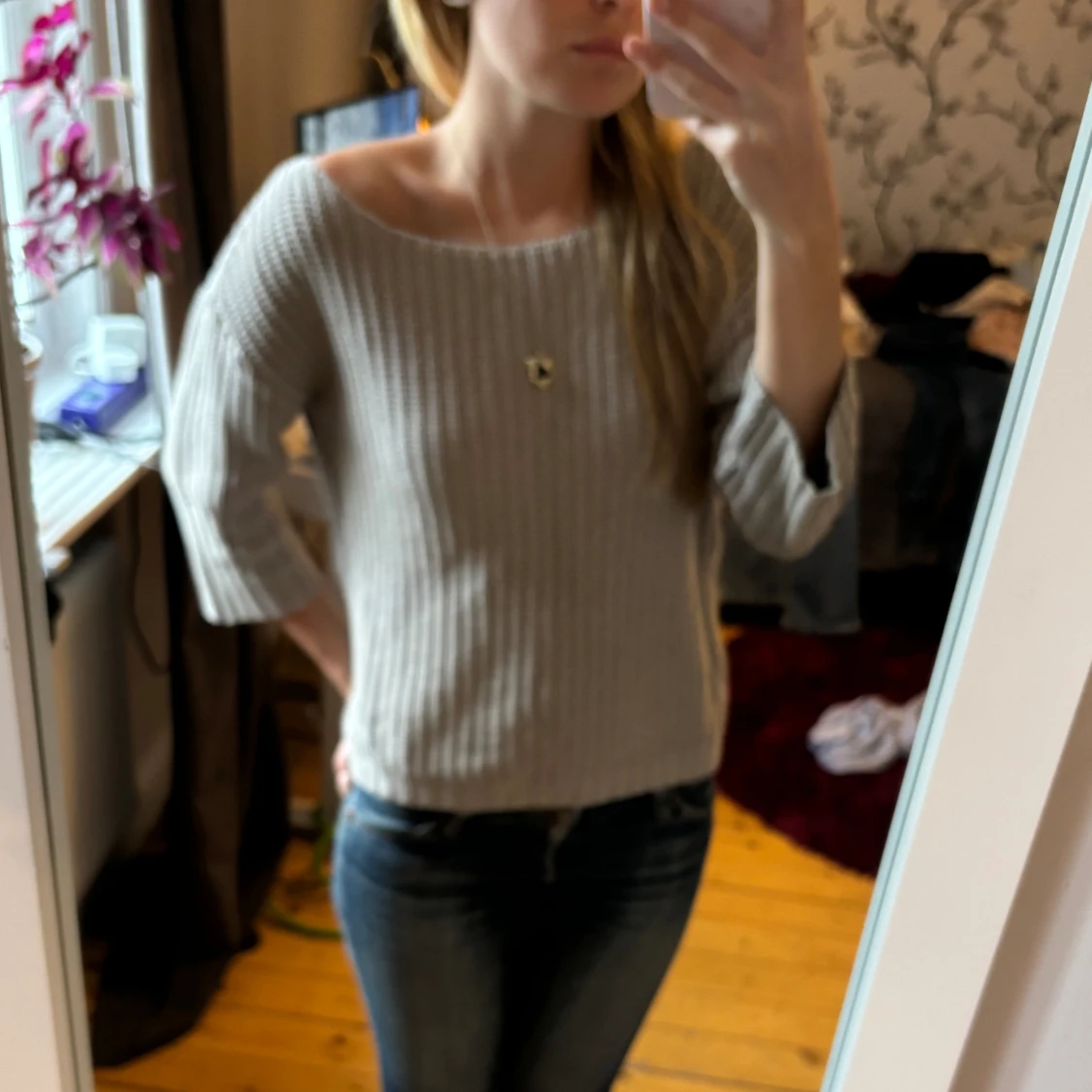 Tröja med trekvartsärm - 92