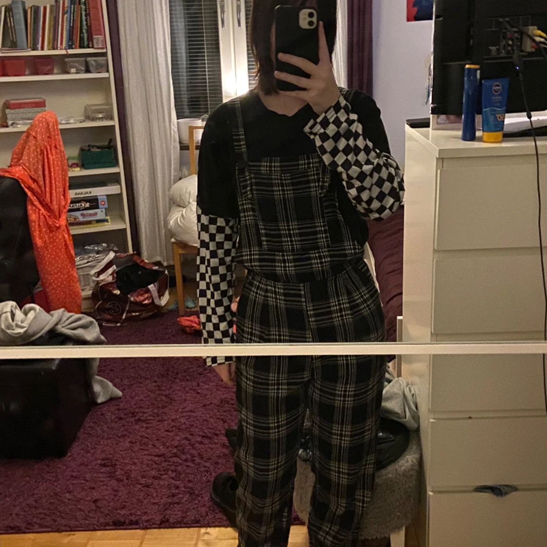 Svart tröja med coola ärmar - 90