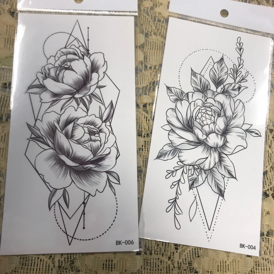 Blommor Tatuering 