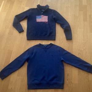 Ralph Lauren stickad halvzip plus sweatshirt  - Hej säljer dessa två Ralph Lauren plagg! De är både i skicka 9/10  Nypris tillsammans ca 6500 kr