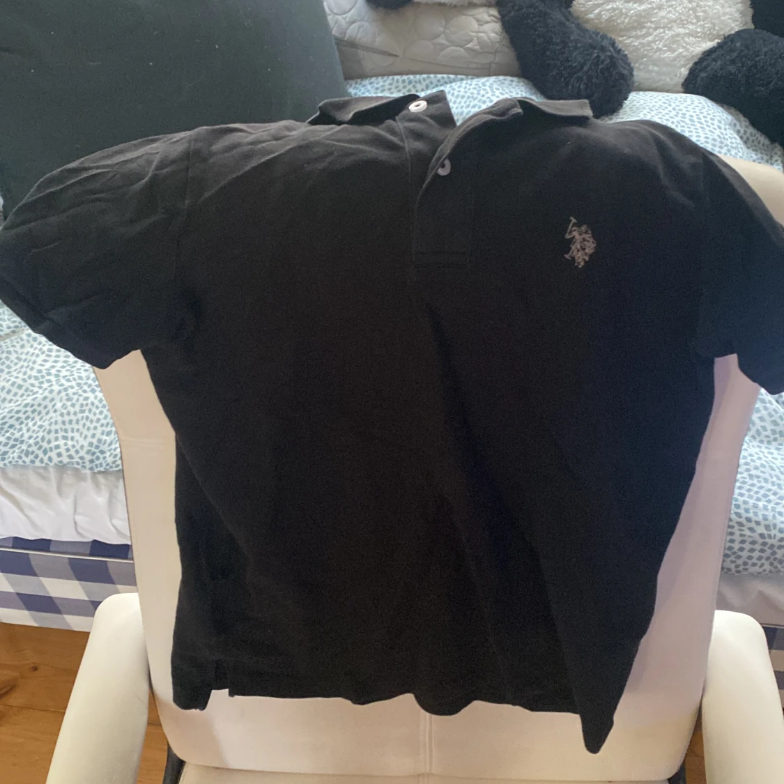 Polo piké svart - 90