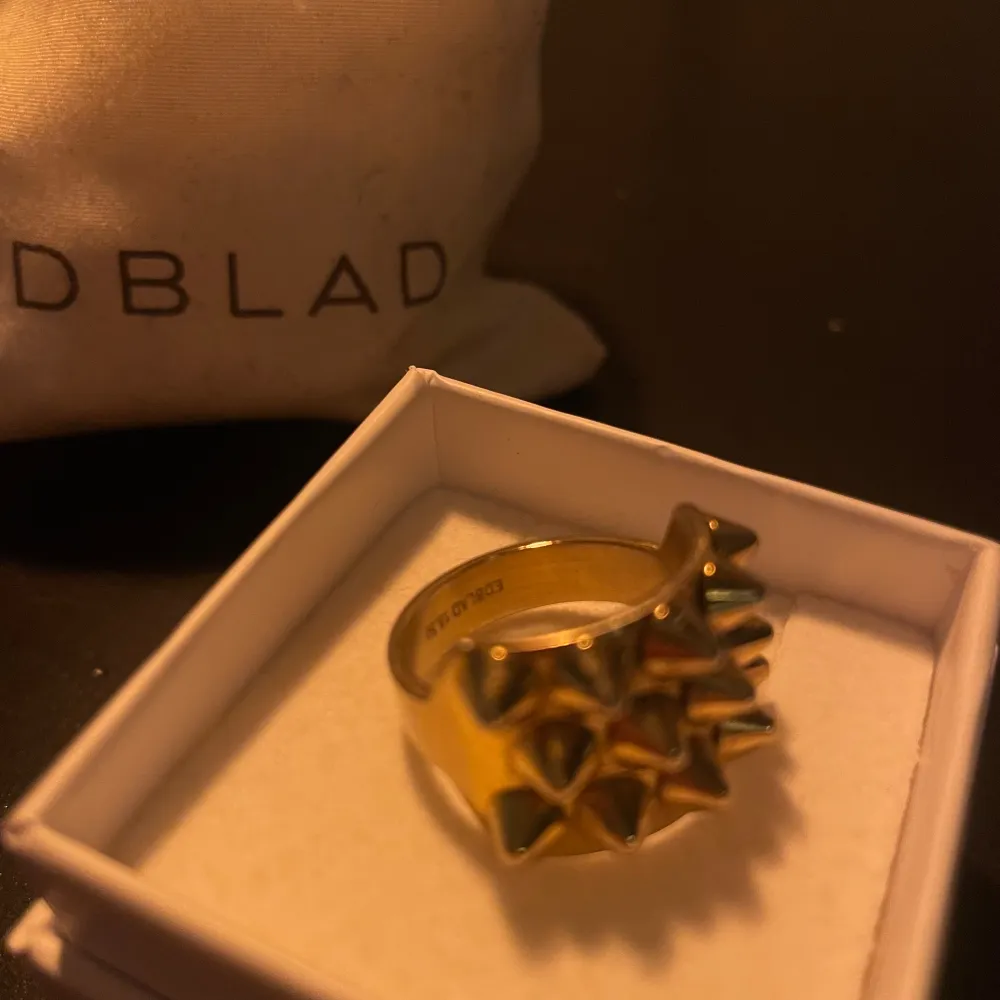 Nu säljer jag min fina ring från Edblad få jag längre inte använder guld smycken, utan bytt till silver skriv vid intresse ❤️ storlek 18.50  Priset kan diskuteras! . Accessoarer.