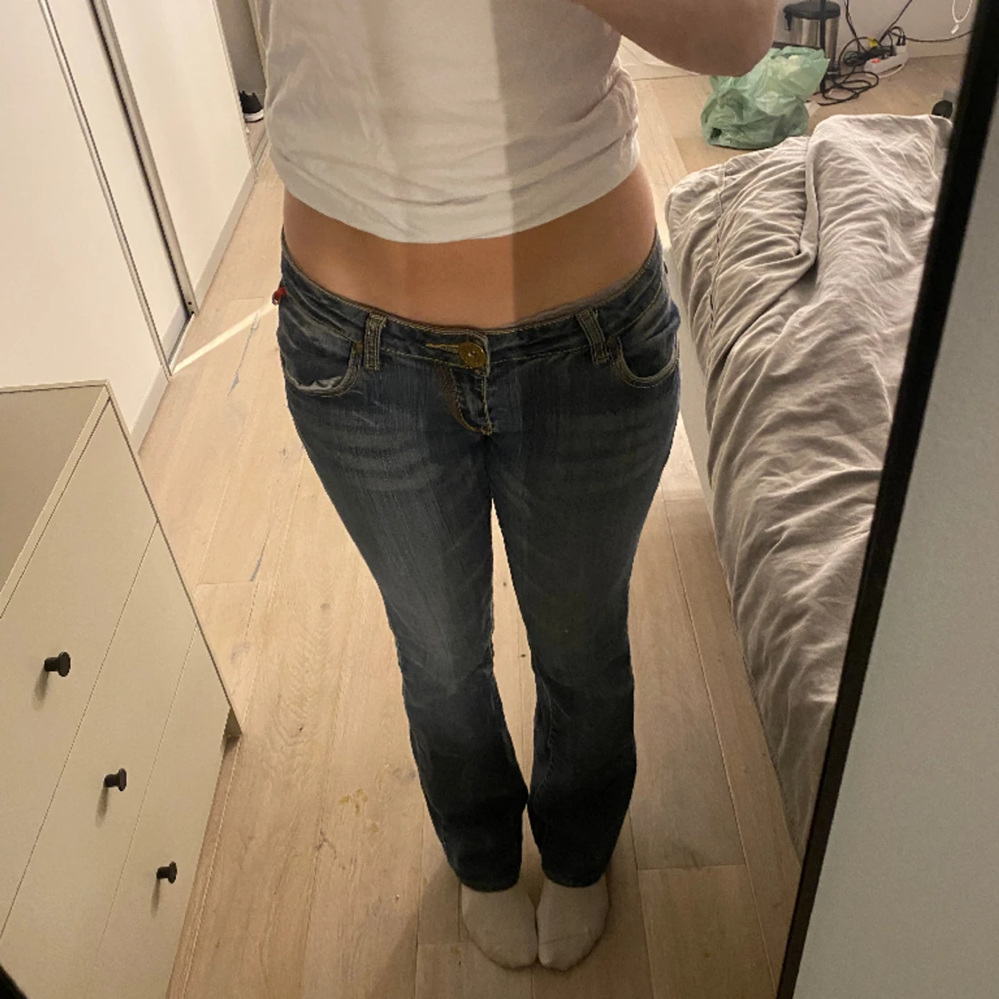 Lågmidjade jeans - 90
