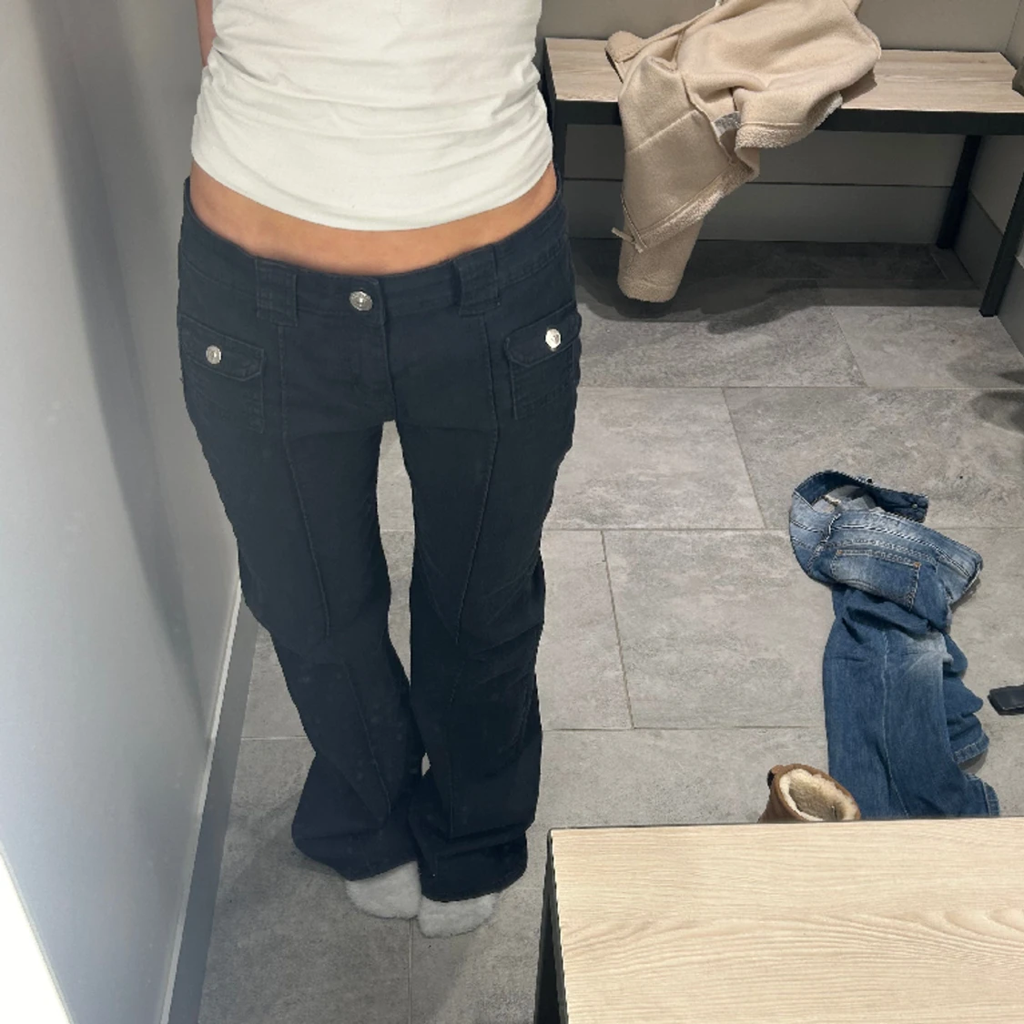Svarta hm jeans