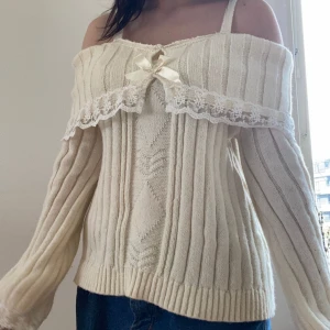 Off the shoulder knit sweater - Coquette off the shoulder knit sweater, barely worn.  Fits like S/M