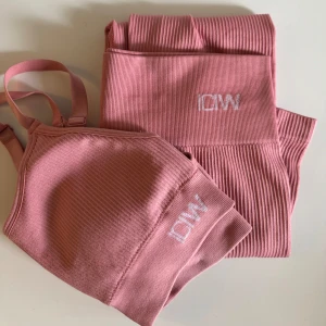 Träningsset ICIW - Ett helt nytt träningsset från ICIW, bara testad på, ej använd. Toppen i strl S och tightsen i M, passar på mig som har S. 