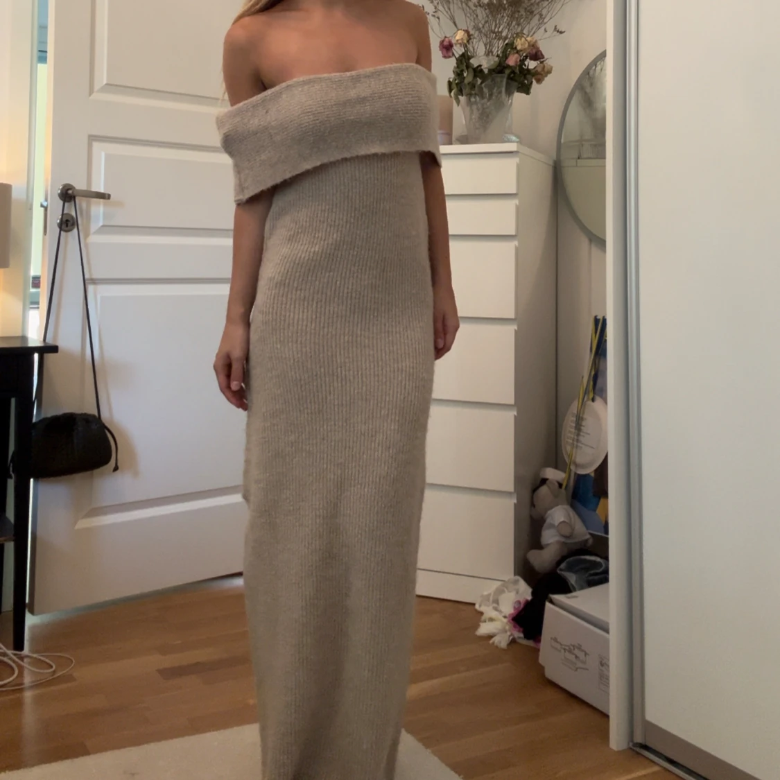 Stickad klänning - 91