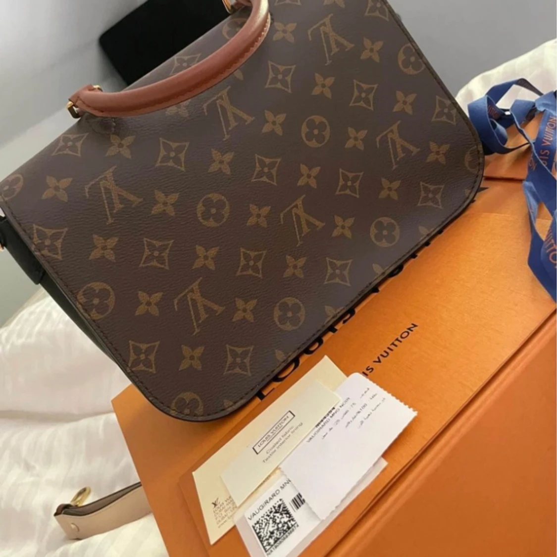 Lv noir monogram vaugirard väska - 91