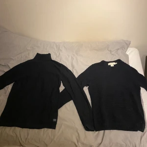 Stickade tröjor - En stickad tröja från hm och en ribbad turtleneck från Jack&Jones säljer båda för 200 och en för 125🙂 skick 10/10 aldrig använda då de inte riktigt är min smak på kläder