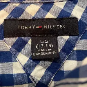 Rutig bomullsskjort från Tommy Hilfiger bra skick