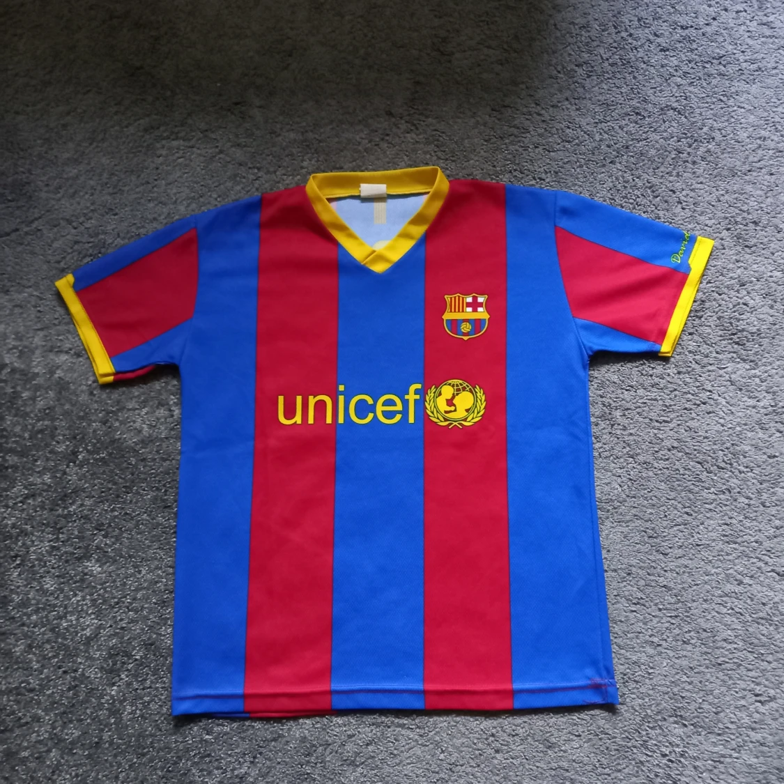 Fotbollströja Barcelona Hemma 10/11 - 90