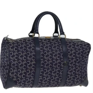 Celine Macadam Boston väska - Ursprung: Frankrike  Material: canvas Färg: mörkblå  Tillbehör: inga