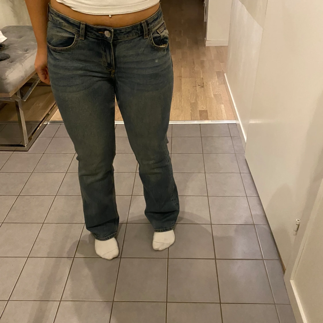 Lågmidjade jeans