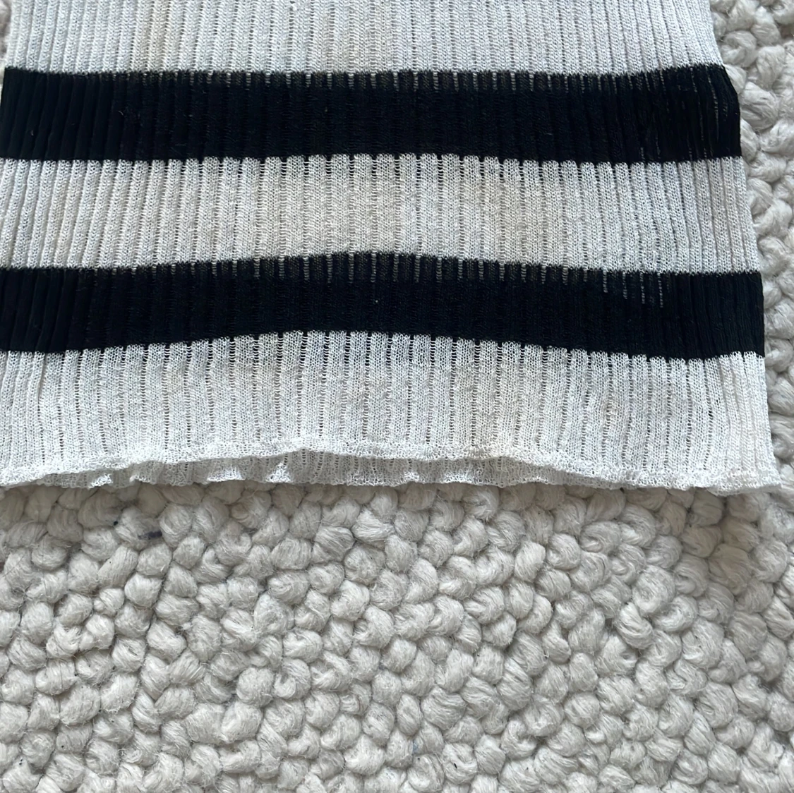 Randig mesh fest topp  - 90