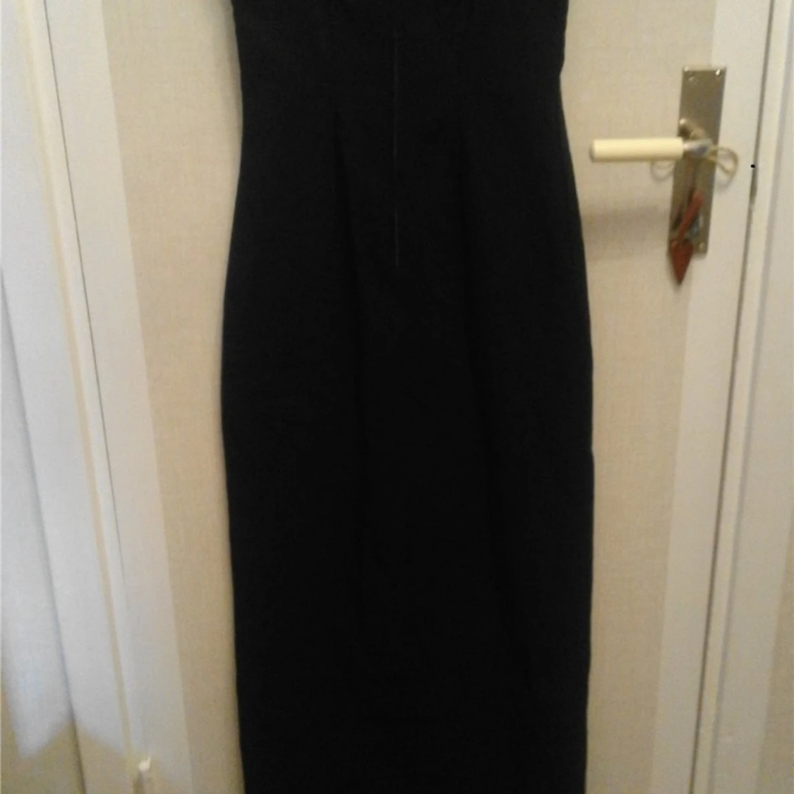 POURQOI PAS Svart klänning med slits Strl 38 / M  - 1