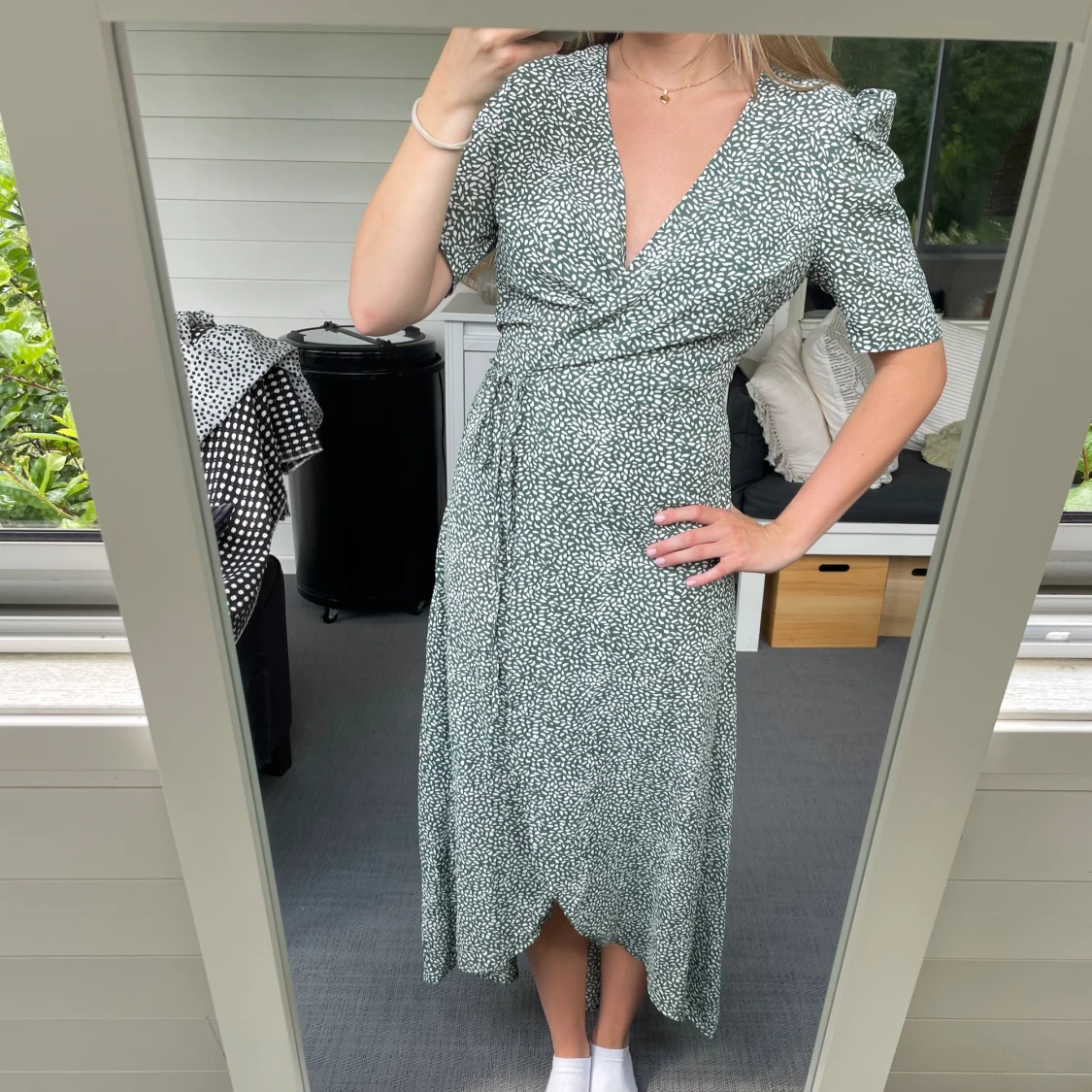 Grön långklänning - 90