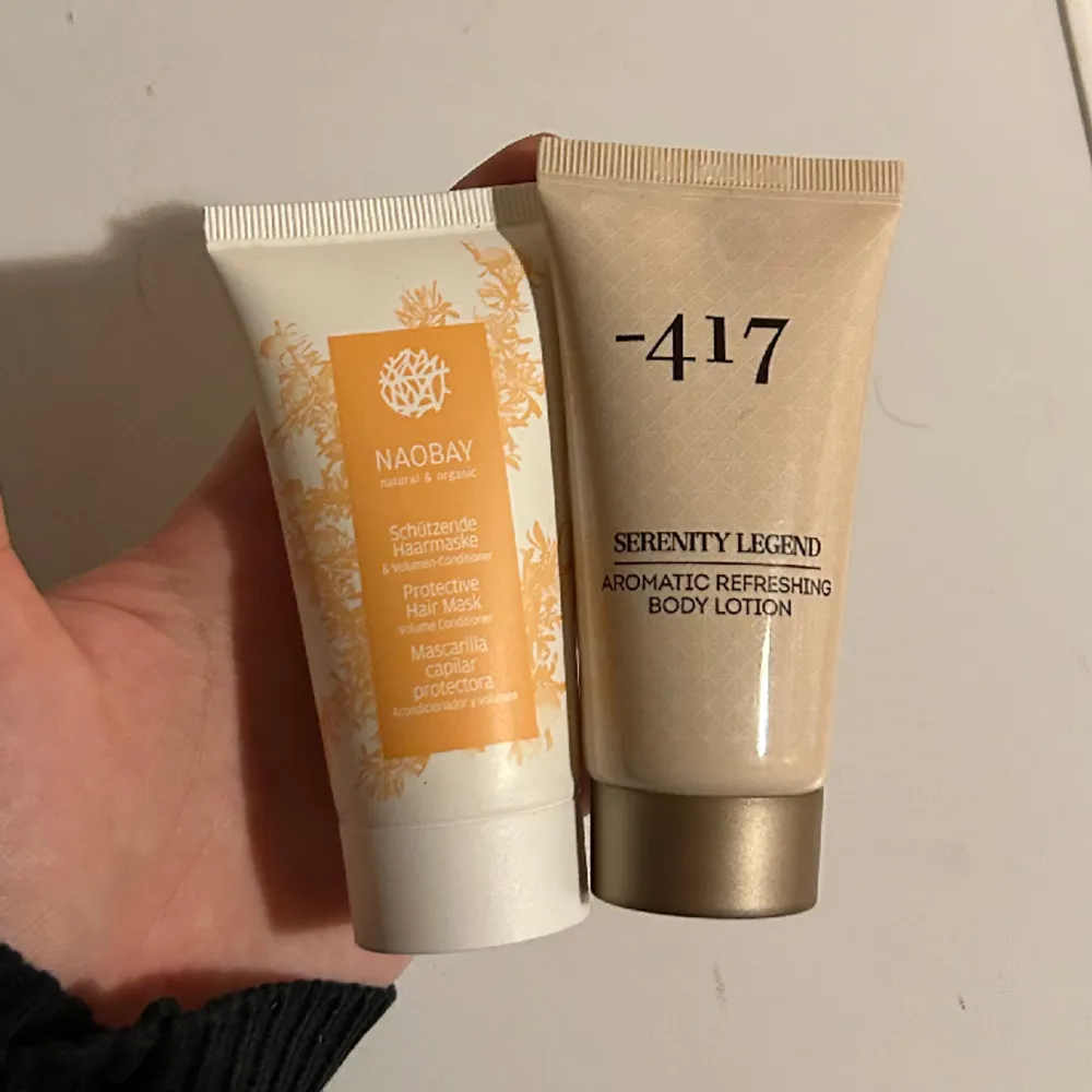 En hudkräm/bodylotion och en hårmask som stärker håret för 35 + frakt. Aldrig använda som man ser på bild 2  💓köp via köp nu!. Övrigt.