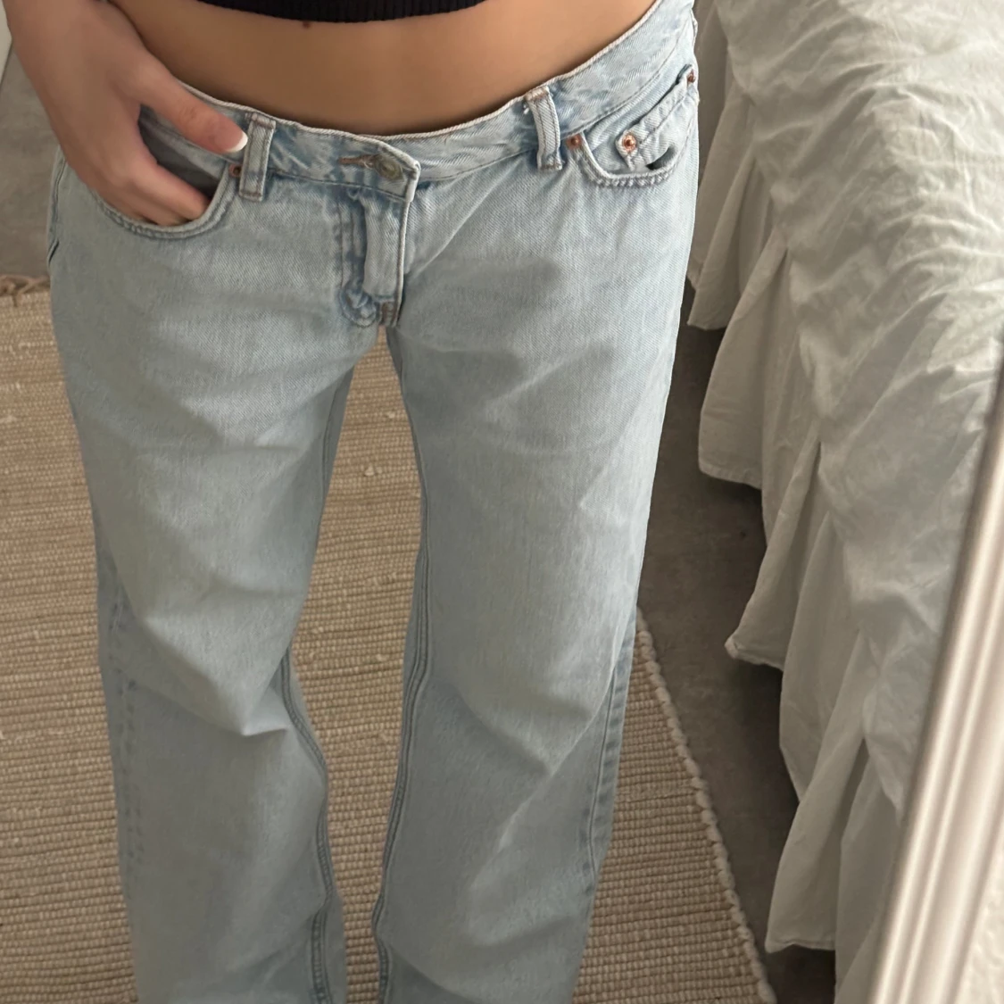 Ljusblåa jeans - 91