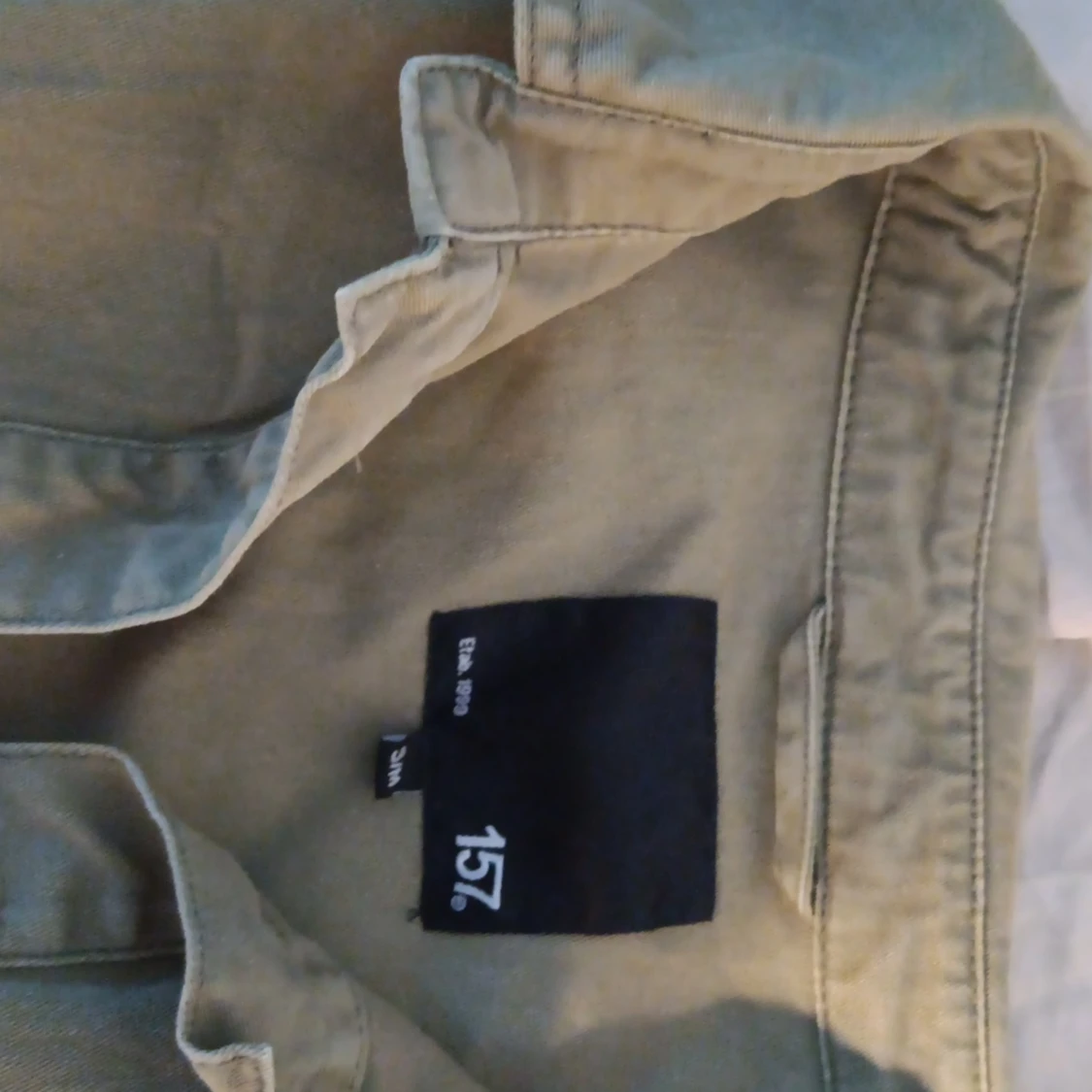 Militärgrön jeansjacka  - 91