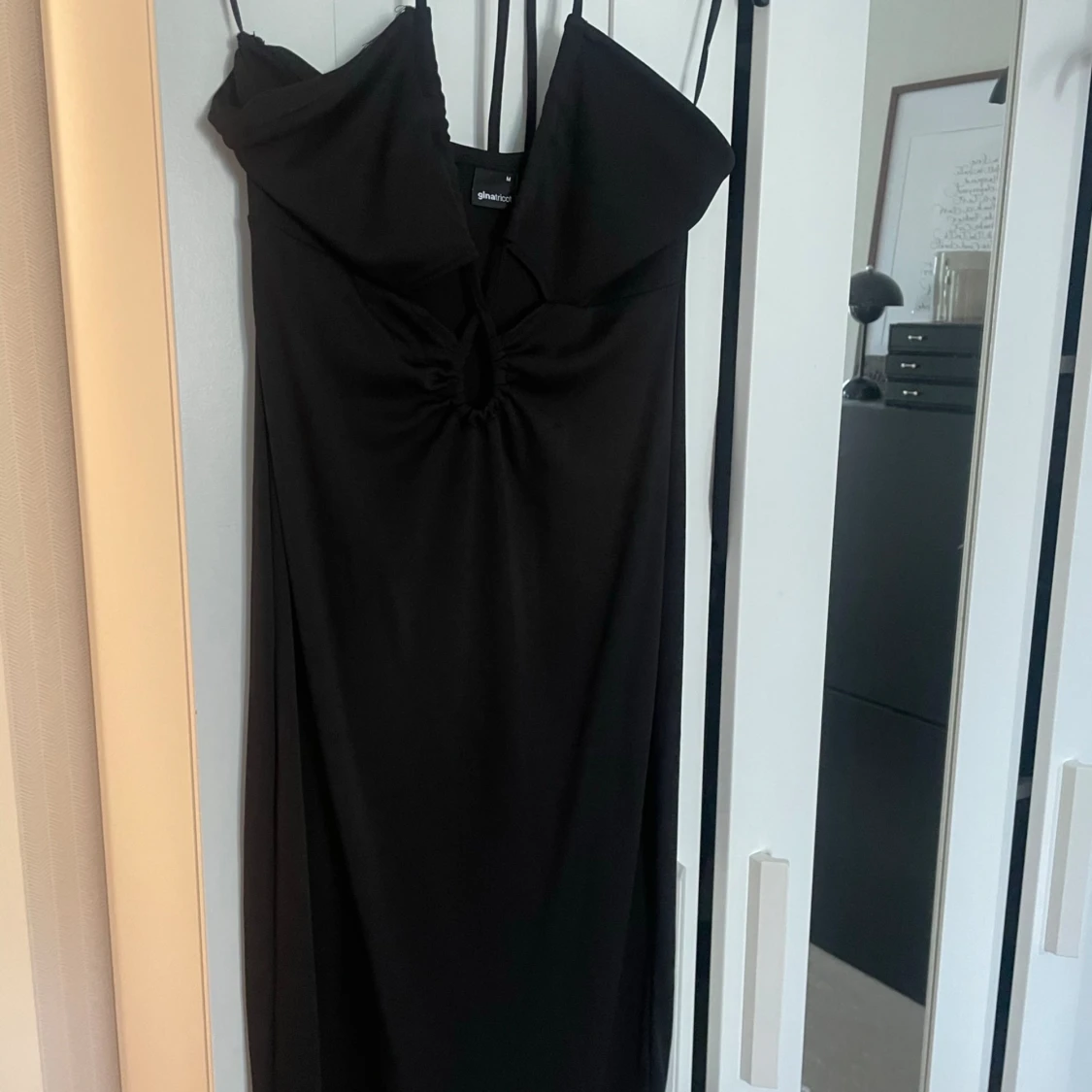 Svart lång party klänning  - 90