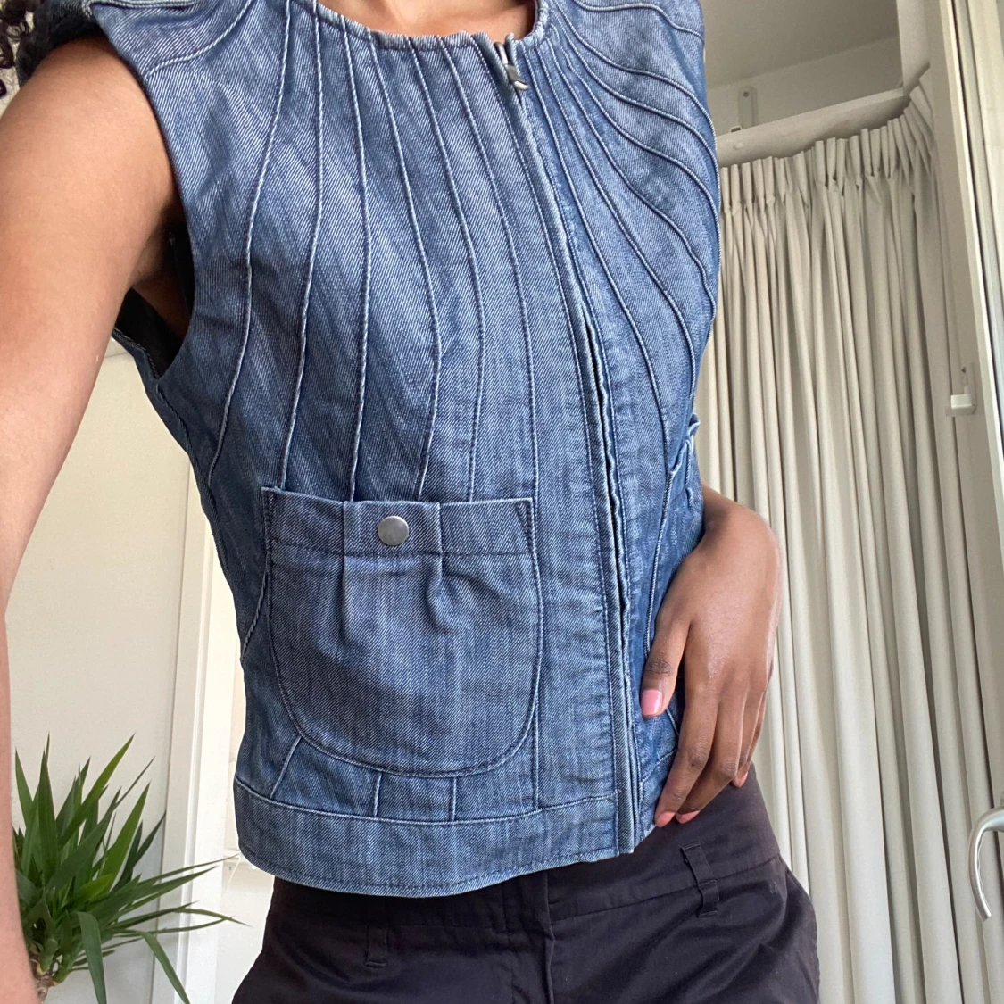 Vintage denimväst